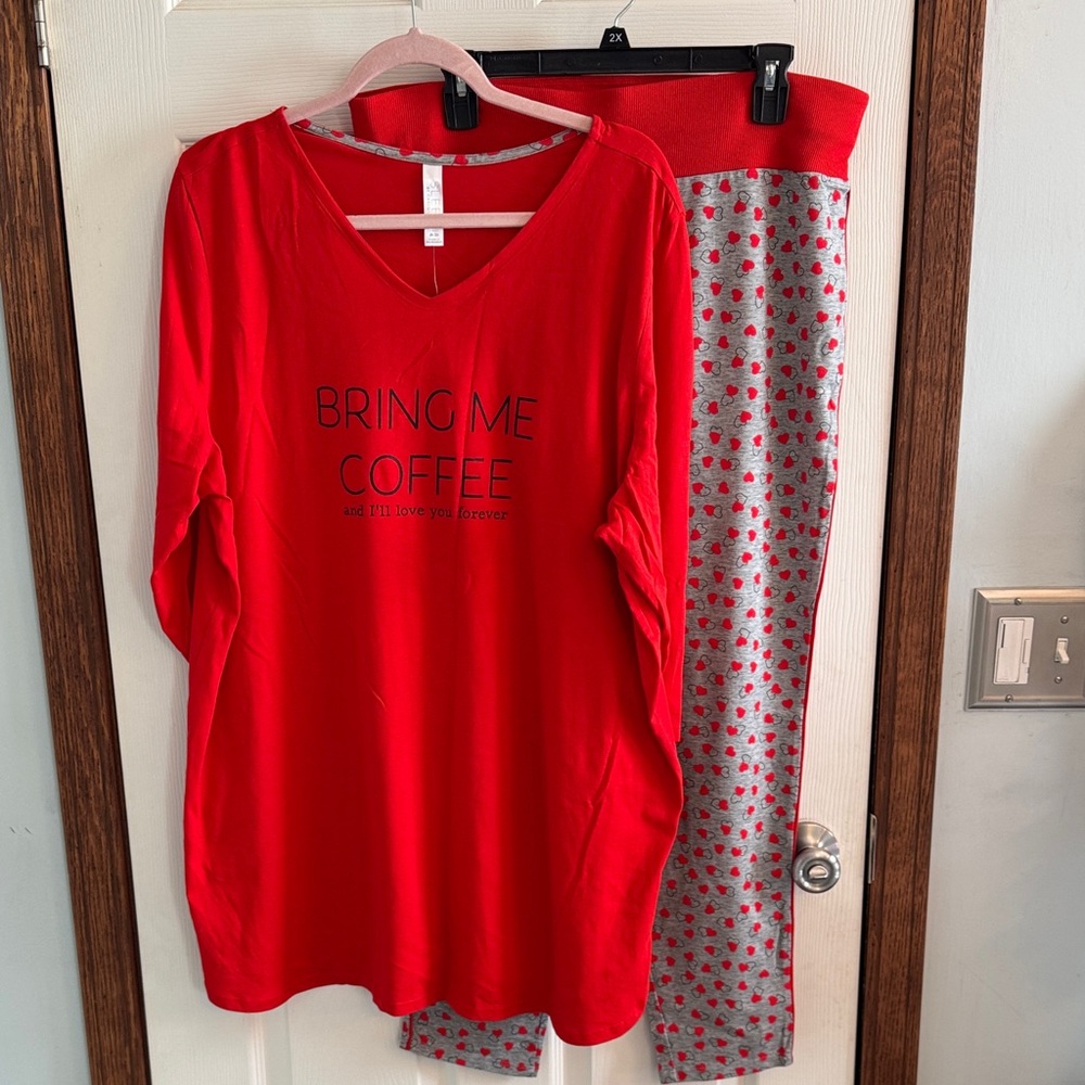 Cacique Red Sleepwear Pajamas‎ NWT